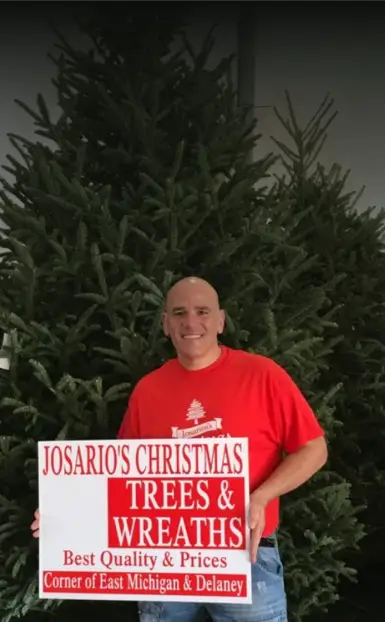 joe rivas at josarios giving free christmas tree to those in need